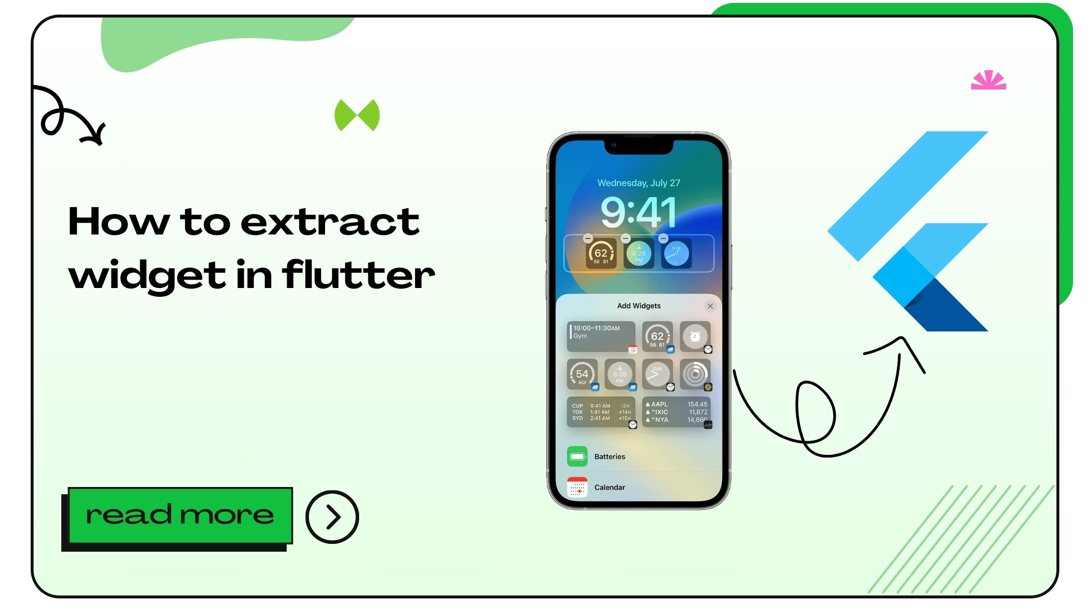 How to Extract Widget in Flutter